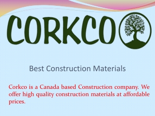 Best Construction Materials