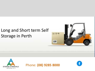 Long and Short term Self Storage in Perth