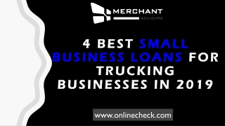 4 best small business loans for trucking businesses in 2019