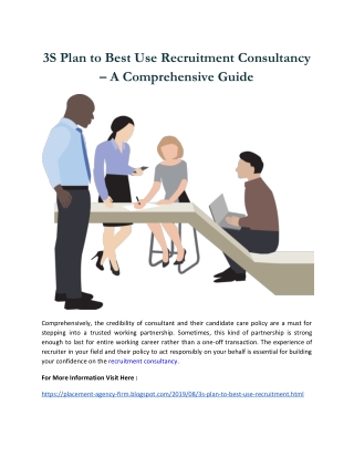 3S Plan to Best Use Recruitment Consultancy – A Comprehensive Guide