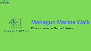Office Space For Sale in Mahagun Marina Walk