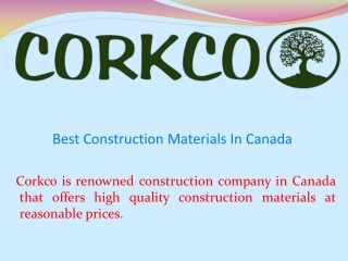 Best Construction Materials 