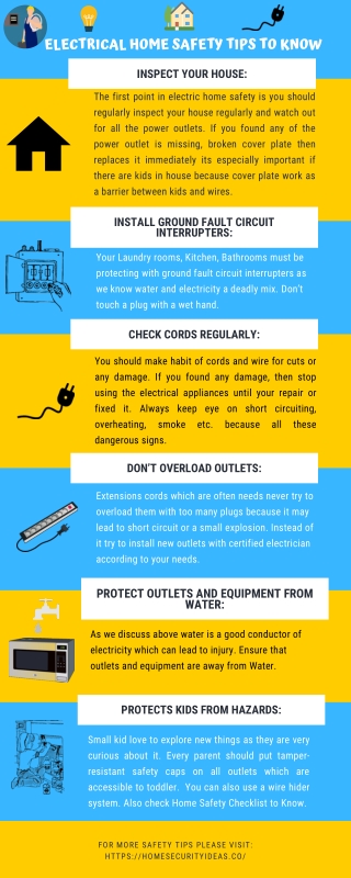 Electrical Home Safety tips every Homeowner should follow