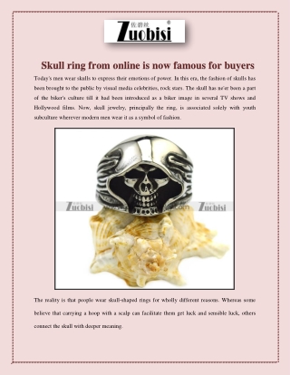 Skull ring from online is now famous for buyers