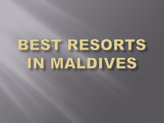 Best and Cheapest Resorts and Hotels In Maldives