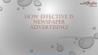 Best print media agency | newspaper advertising agency in pune | Innothoughts