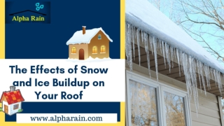 The Formation of Icicles and Ice Dams On Metal Roof | Alpha Rain