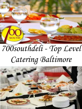Baltimore Caterers For Fresh Meal