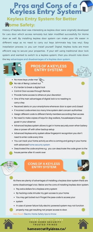 Pros and Cons of a Keyless Entry System