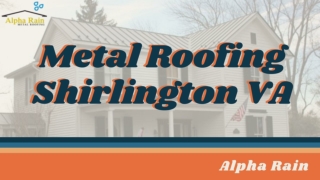 Metal Roofing Contractors in Shirlington VA | Alpha Rain Metal Roofing