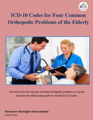 ICD-10 Codes for Four Common Orthopedic Problems of the Elderly