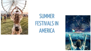Summer Festivals in America