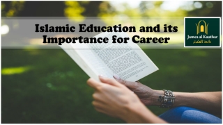 Islamic Education and its Importance for Career