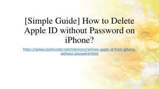 How to Delete Apple ID without Password on iPhone?