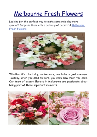 Melbourne Fresh Flowers