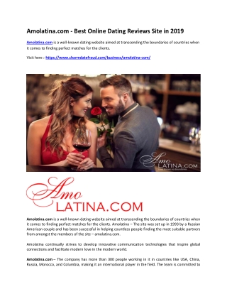 Amolatina.com - Best Online Dating Reviews Site in 2019