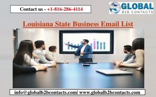 Louisiana State Business Email List