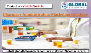 Pharmacy Administrators Marketing Database