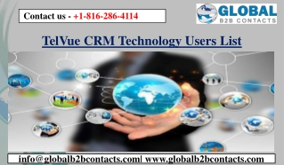 TelVue CRM Technology Users List