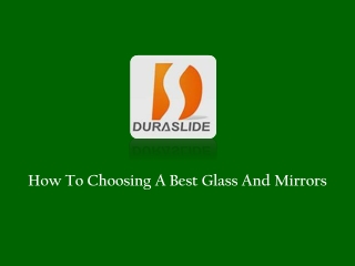 Glass And Mirror Contractors