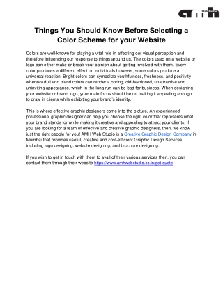 How to Choose a Good Color Scheme For Your Website