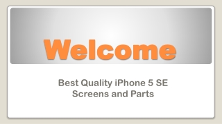 Best Quality iPhone 5 SE Screens and Parts