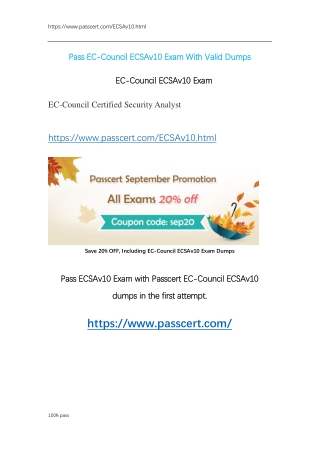 EC-Council ECSAv10 Exam Dumps