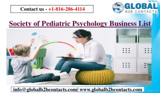 Society of Pediatric Psychology Business List