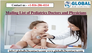 Mailing List of Pediatrics Doctors and Physicians