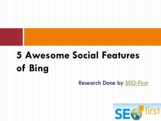5 Social Features of Bing that Can Beat Google