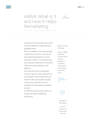 What is Adroll and how it helps remarketing