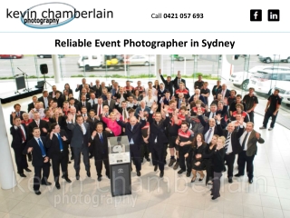 Reliable Event Photographer in Sydney