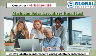 Michigan Sales Executives Email List