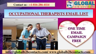 OCCUPATIONAL THERAPISTS EMAIL LIST