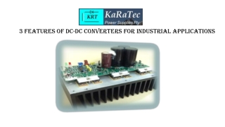 3 Features of DC-DC Converters for Industrial Applications
