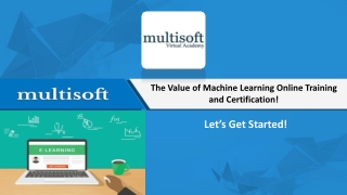 Best Machine Learning Course - Multisoft Virtual Academy
