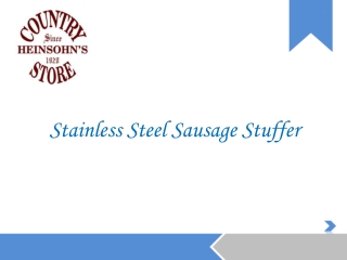 Affordable Stainless Steel Sausage Stuffer on Sale