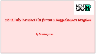 2 BHK Fully Furnished Flat for rent in Kaggadasapura for ₹29000, Bangalore