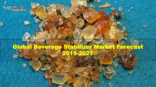 Beverage Stabilizer Market | Global Industry Size, Share & Analysis 2019-2027