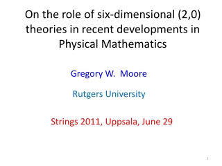 On the role of six-dimensional (2,0) theories in recent developments in Physical Mathematics