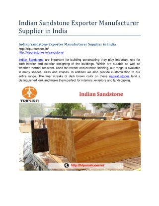Indian Sandstone Exporter Manufacturer Supplier in India