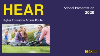 HEAR Higher Education Access Route