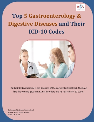 Top 5 Gastroenterology & Digestive Diseases and Their ICD-10 Codes