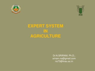 EXPERT SYSTEM IN AGRICULTURE