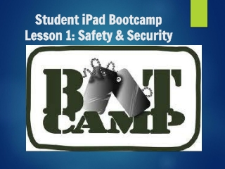 Student iPad Bootcamp Lesson 1: Safety &amp; Security