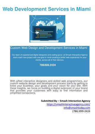 Web Development Services Miami