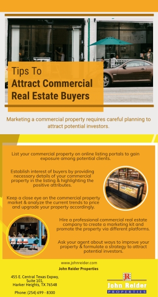 Tips To Attract Commercial Real Estate Buyers