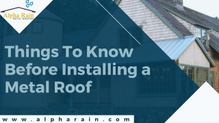 Alpha Rain | Carries The Necessary Insurance for Metal Roofing