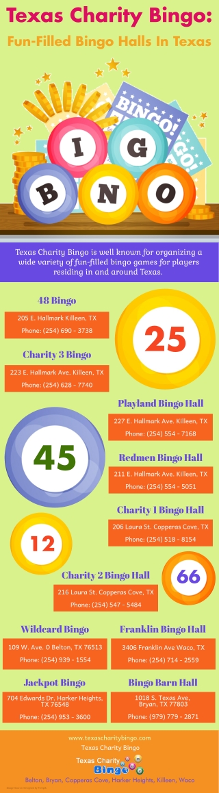 Texas Charity Bingo: Fun Filled Bingo Halls In Texas