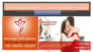 Best Astrology Services of Astrologer Ankit Sharma Ji.